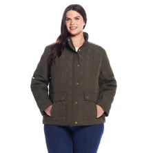 Plus Size Weathercast Modern Quilted Barn Jacket Weathercast