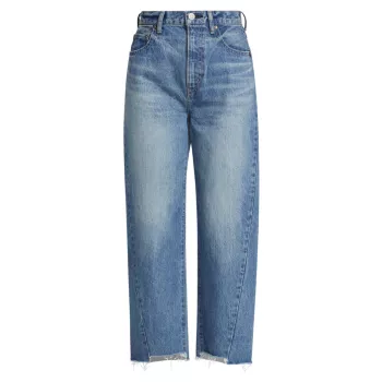 Cloverhill High-Rise Wide-Leg Crop Jeans Moussy Vintage