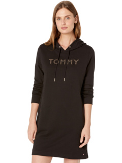 Платье-свитер с капюшоном и логотипом Tommy Hilfiger