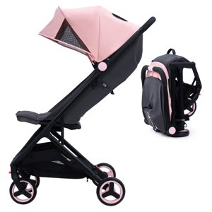 Kojooin Lightweight Stroller for Newborn,Compact Baby Stroller for Airplane with 5-Point Harness,Storage Basket,Infant Stroller Kojooin