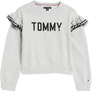 Tommy Hilfiger Girls' Little Sweater with Adjustable Shoulder Closure Tommy Hilfiger