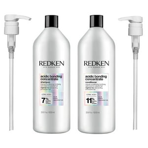 Redken Acidic Bonding Concentrate Shampoo and Conditioner with Pumps All Hair Type 33.8 oz Redken