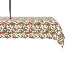 Water Repellent, Outdoor, 100% Polyester, 60x84&#34;, Decorative Red Berries Fabric Textile Products
