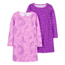 Girls 4-14 Carter's 2-pk Long Sleeve Nightgown Set Carter's