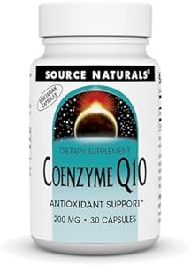 Source Naturals Coenzyme Q10, Antioxidant Support* for Energy Production, Heart Function Support, Antioxidant Protection and Healthy Gums, 200 mg - 30 Vegetarian Capsules Source Naturals