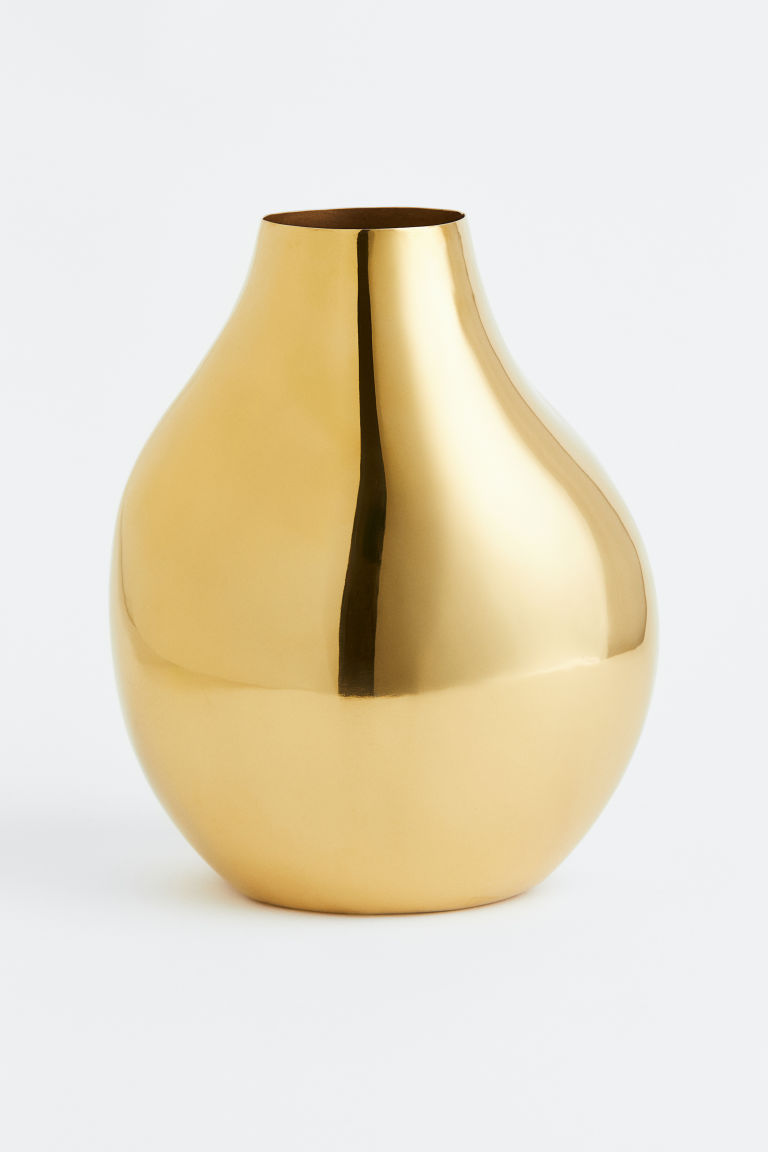 Большая металлическая ваза H&M
