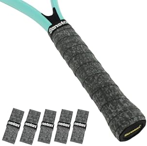 Senston 5 PCS Racket Grip Tape High Friction Matte PU Skin for Racket Handle Grip Replacement use Senston