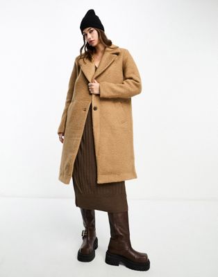 Светло-коричневое пальто строгого кроя Vero Moda VERO MODA