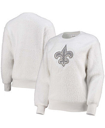 Женский белый свитшот New Orleans Saints Milestone Tracker Pullover Touch
