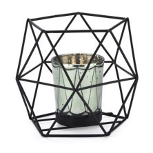 Geometric Tea Light Candle Holder - Decorative Centerpiece for Events and Home Decor Dawhud Direct