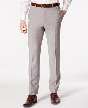 Мужские однотонные костюмные брюки классического кроя Calvin Klein