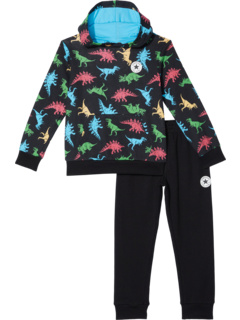 Комплект с капюшоном и спортивными штанами в виде динозавра (для маленьких детей) Converse Kids