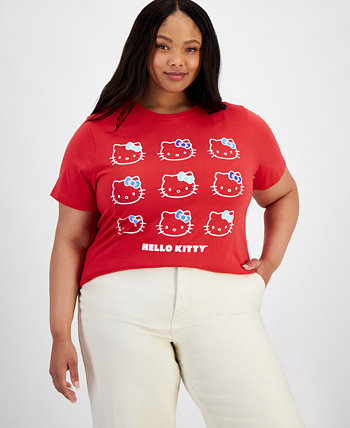 Trendy Plus Size Hello Kitty Graphic T-Shirt Grayson Threads, The Label