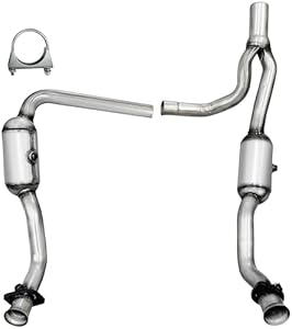 JT Exhaust Catalytic Converter Compatible with Jeep Wrangler 2010 2011 3.8L Y pipe (EPA Compliant)(Catalyst+ Grade) Jt