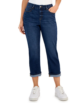 Женские джинсы-капри с пышной посадкой со средней посадкой, созданные для Macy's Style & Co