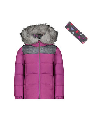 Пальто и повязка на голову Big Girls Bubble, комплект из 2 предметов Weathertamer