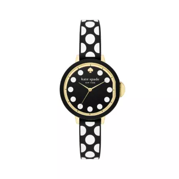 Park Row Goldtone из нержавеющей стали &amp; Часы с силиконовым ремешком Kate Spade New York