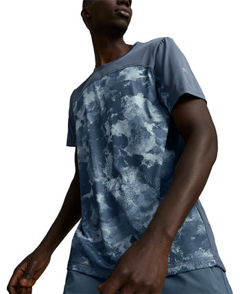 Мужская футболка Run AOP с камуфляжным принтом и круглым вырезом с короткими рукавами PUMA