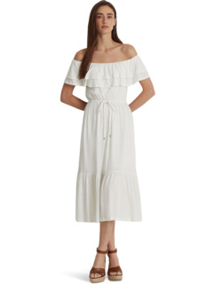 Миниатюрное платье из джерси с открытыми плечами LAUREN Ralph Lauren
