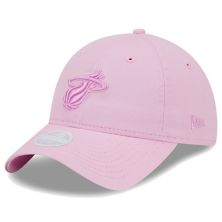 Женская регулируемая кепка New Era Pink Miami Heat Colorpack в тон 9TWENTY New Era