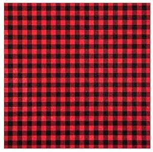 Generic 12x12 Scrapbook Paper - 10 Sheets, Buffalo Plaid Pattern Generic