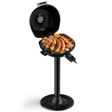 1600W Portable Electric BBQ Grill with Removable Non-Stick Rack Slickblue