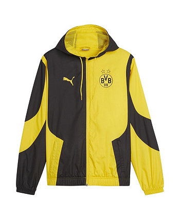 Men's Yellow Borussia Dortmund 2023/24 Pre-Match Full-Zip Hoodie Jacket PUMA
