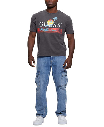 Мужская футболка с логотипом Pacific Coast и графическим рисунком GUESS