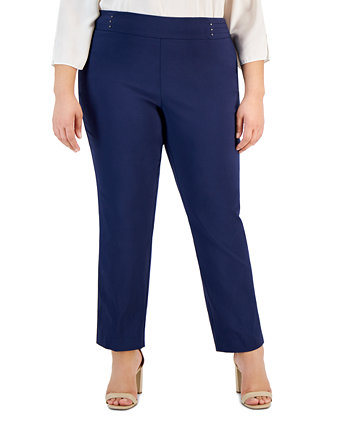 Узкие брюки больших размеров с контролем живота больших размеров, созданные для Macy's J&M Collection