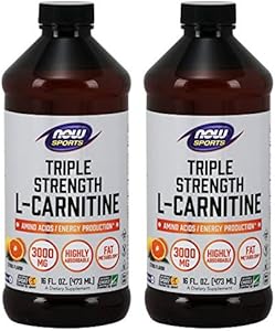 Now Foods: L-Carnitine Liquid 3000mg, 16 oz (2 pack) NOW Foods