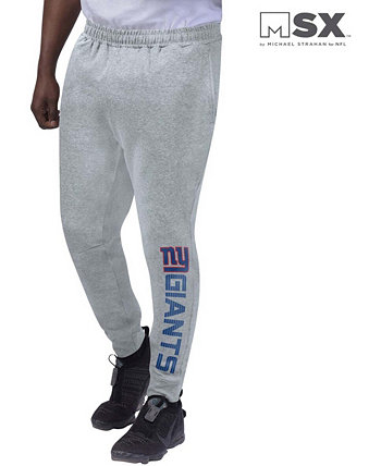 Мужские брюки-джоггеры New York Giants серого цвета вереск MSX by Michael Strahan