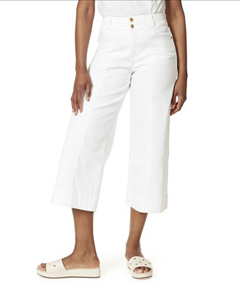 Женские широкие укороченные джинсы с высокой посадкой Anne Klein Denim and Sport