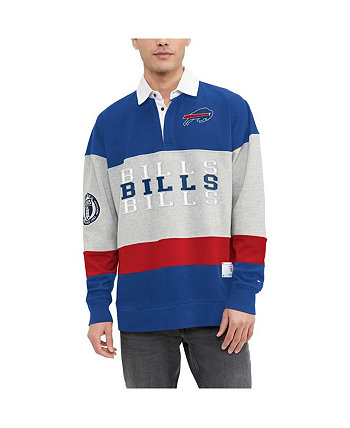 Men's Royal Buffalo Bills Connor Oversized Rugby Long Sleeve Polo Shirt Tommy Hilfiger