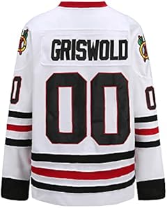 oldtimetown Youth Griswold #00 Movie Hockey Jerseys Stitched Letters and Numbers S-L Oldtimetown