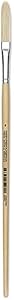 Utrecht Rhenish Pure Hog Bristle Brush - Extra Long Filbert, Size 6, Long Handle Utrecht