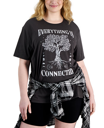 Trendy Plus Size Everything Is Connected Tree Tee Love Tribe