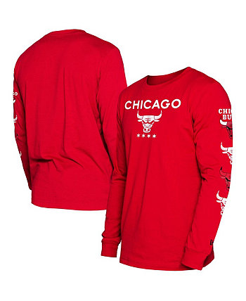 Мужская футболка с длинным рукавом Red Chicago Bulls 2023/24 City Edition New Era