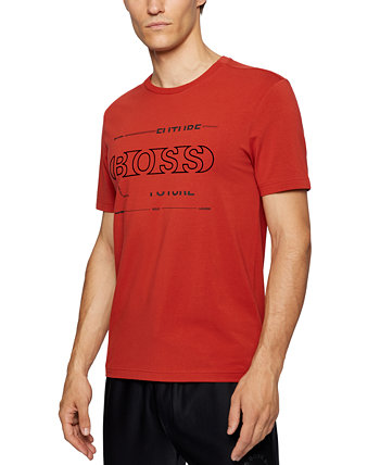 Мужская футболка BOSS с логотипом и рисунком BOSS Hugo Boss