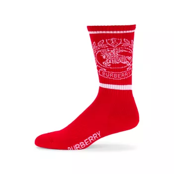 Жаккардовые носки с логотипом Burberry