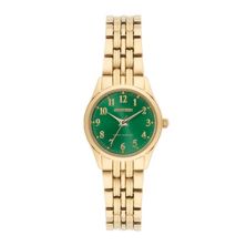 Женские часы Armitron с золотым циферблатом и зеленым циферблатом - 75-5304GNGP Armitron