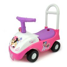 Disney's Minie Mouse Toddler Foldable Handle Ride-On Foot-to-Floor Vehicle with Interactive Dashboard, Sounds, & Toy Phone by Kiddieland Kiddieland