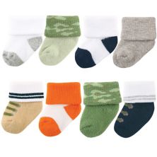 Махровые носки Luvable Friends для новорожденных мальчиков и малышей, камуфляжный Luvable Friends