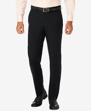 Джеми Slim Fit 4-полосные стрейч плоские передние классические брюки HAGGAR