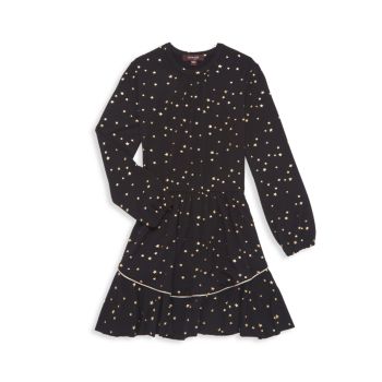 Little Girl's &amp; Girl's Paula Star Print Dress Imoga