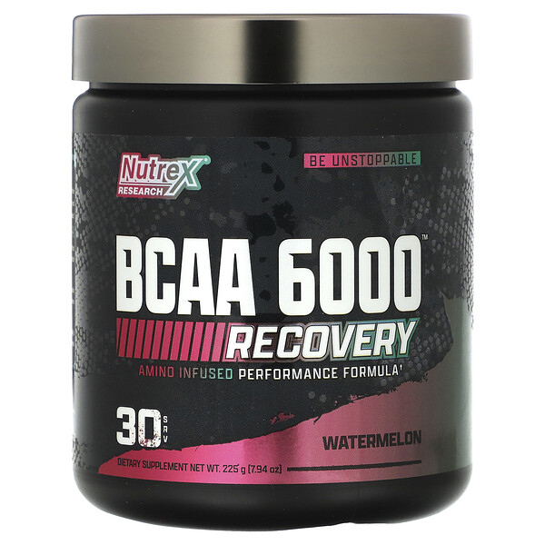 BCAA 6000, Recovery, арбуз, 7,94 унции (225 г) Nutrex Research