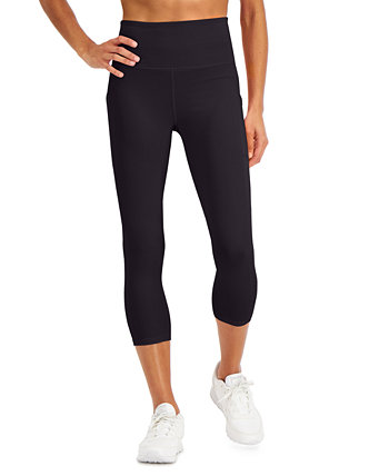 Women's Compression High-Rise Side-Pocket Cropped Leggings, Created for Macy's ID Ideology