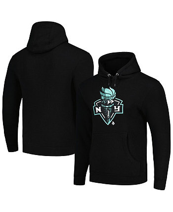 Мужской и женский черный пуловер с капюшоном New York Liberty City View Stadium Essentials