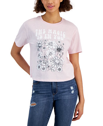 Детская футболка с круглым вырезом Magic с цветочным рисунком Rebellious One