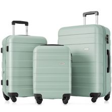Merax Luggage Sets Expandable Abs Hardshell 3pcs Clearance Luggage Hardside With Tsa Lock Merax