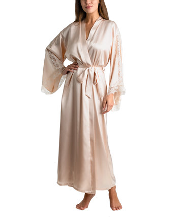 Женский роскошный длинный халат в нижнем белье с румянцем для невесты Linea Donatella